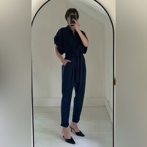 Young, Fabulous & Broke | Navy Blue Women's Jumpsuit